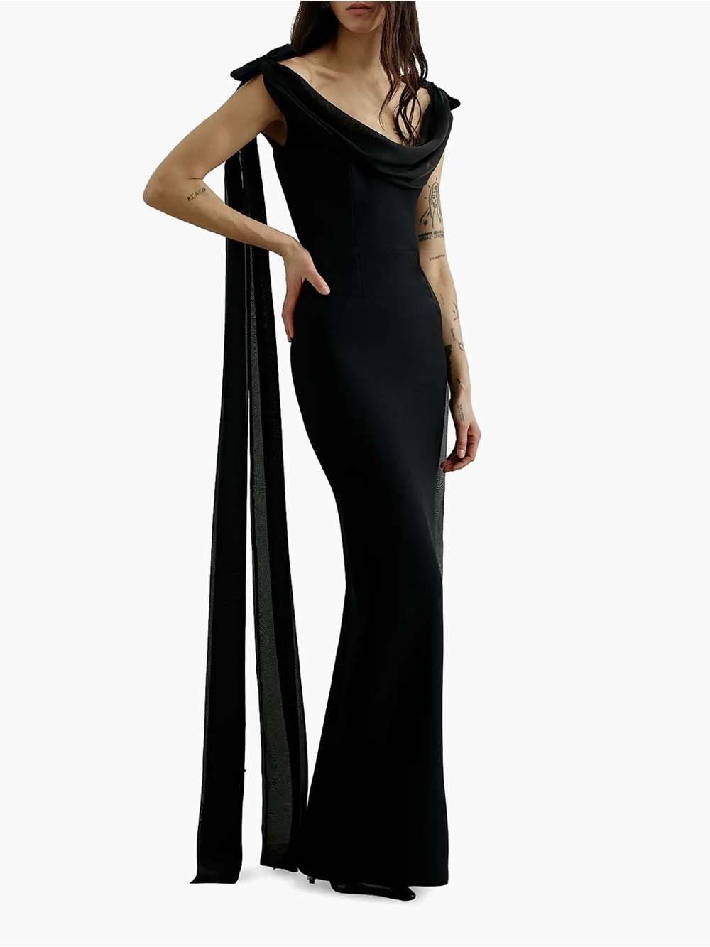 SOLD OUT The New Arrivals Ilkyaz Ozel  Morticia Black Gown